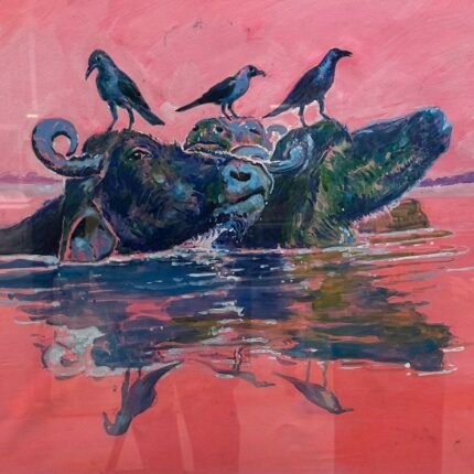 Painting by Lalarukh, Oil paints on canvas, 27x20 inch