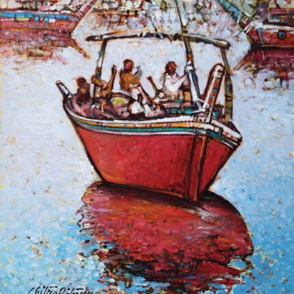 The Fisherman - III • Oil on canvas • 14 x 16 inches