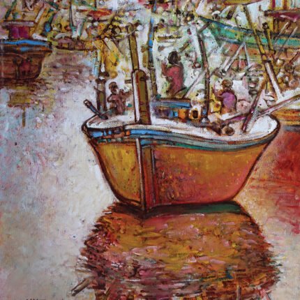 The Fisherman - II • Oil on canvas • 14 x 16 inches