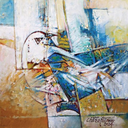 Meandering Thuoghts • Oil on canvas • 12 x 12 inches